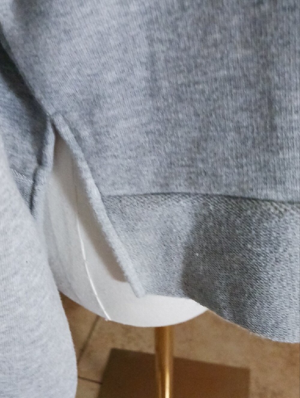 Belldini Light Gray Grommet-Front Pullover Hoodie - Picture 7 of 15